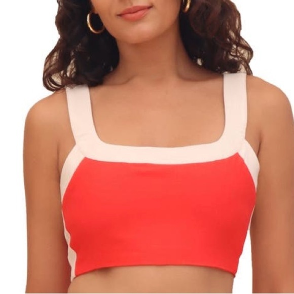 🌼🌼HOST PICK🌼🌼Color Block Linen Blend Crop Top by Avec Les Filles - Picture 1 of 3